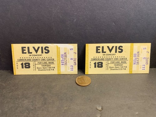 Elvis concert tickets - 2,