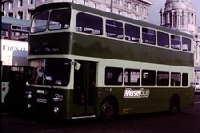 1980s Original Bus Coach Slide Merseybus 1888 Pier Head XEM 888W Ref 6424