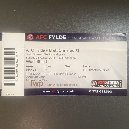 Afc fylde brett - afc, ormerod