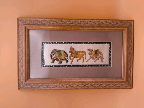 Hand painted elephant - elephant, horse