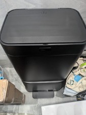 Swan Stealth Black Dual Recycling 70L Sensor Bin Household Recycling System