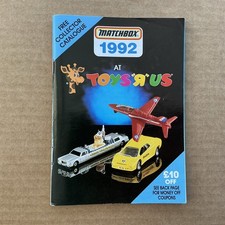 Matchbox Catalogue 1992 Rare Toys R Us outer cover and insert