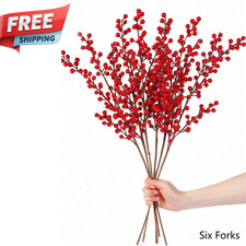 1/2/4pcs Artificial Red Berry