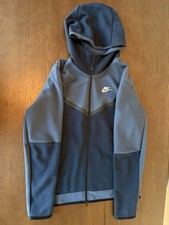 nike tech hoodie blue navy old