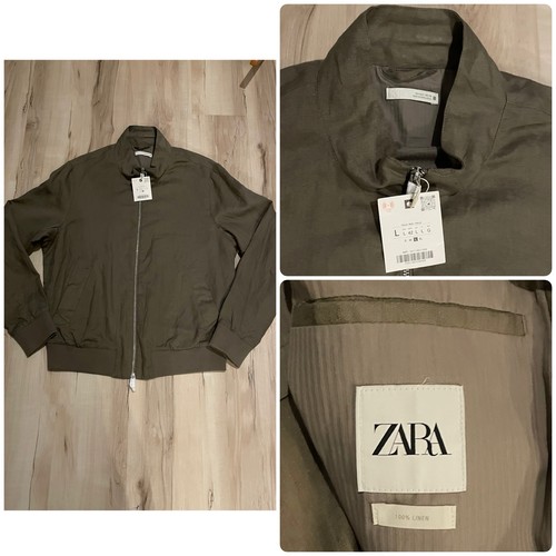 Zara linen bomber - zara, jacket