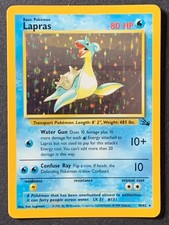 Lapras 10/62 Fossil Holo Rare Vintage Wotc