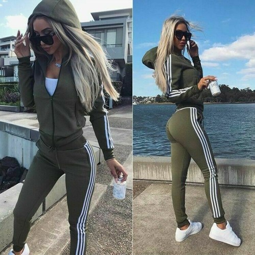 2pcs womens zip - womens, tracksuit
