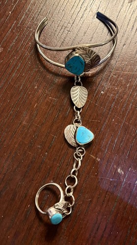 Navajo style turquoise slave - navajo,