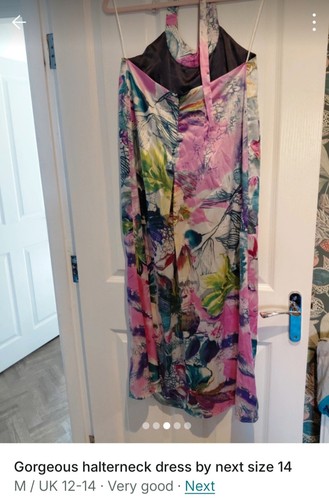 Gorgeous next silk like dress - next,