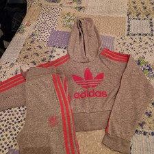 VGC Girls Adidas Tracksuit Age 9-10