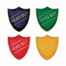 HEAD BOY enamel badges in