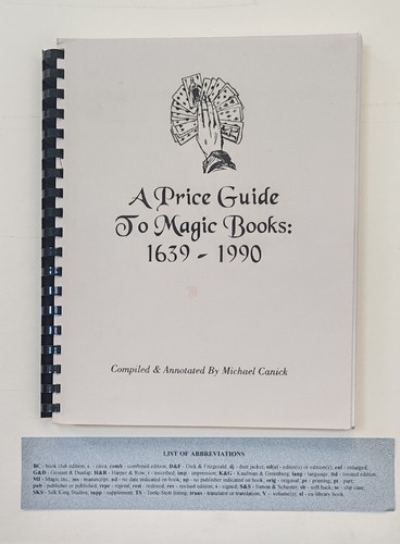 Price guide magic books - price,