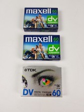 Lot of Maxell TDK Mini DV Cassette Tapes 60min Digital Video Recording Blank