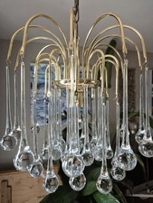 Vintage snow drop murano glass chandelier
