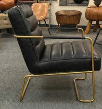 Leather Vintage Accent chair -