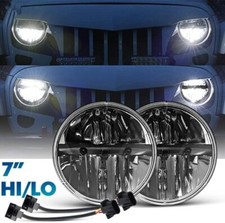 2×Fit MINI CLASSIC 7INCH ROUND HEADLIGHT CONVERSION KIT LED HEADLAMP KIT H4 BULB