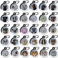 Personalised Breed Pet ID Tags Dog Tag for Pet Collars Lots of Breeds Available