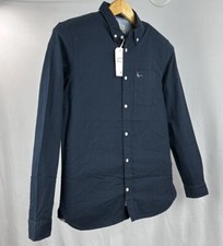 JACK WILLS Men's Shirt Size XS Button Up Long Sleeve Blue Slim Fit British NWT
