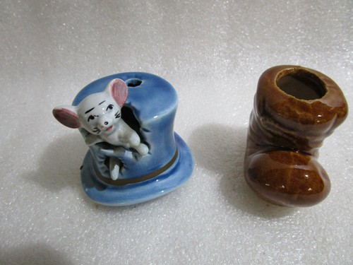 Vintage art pottery mouse - , in