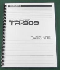 Roland TR-909 Owner's Manual: Comb Bound with Protective Covers!