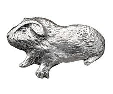 Guinea Pig Pewter Pin Badge