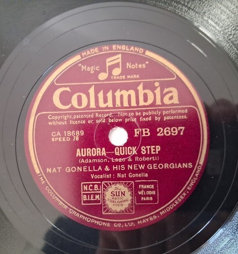 78rpm nat gonella his - 10",