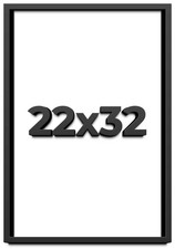 22x32 Shadow Box Frame Black |