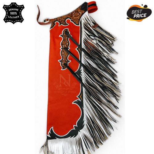 Hand tooled leather rodeo - leather,