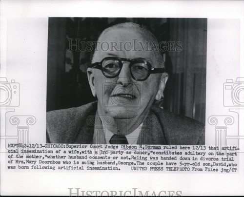 1954 press photo gibson - press, e