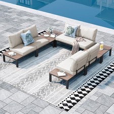 Garden Furniture Patio Furniture Corner Sofa Lounge Set In/Outdoor Extra Wide