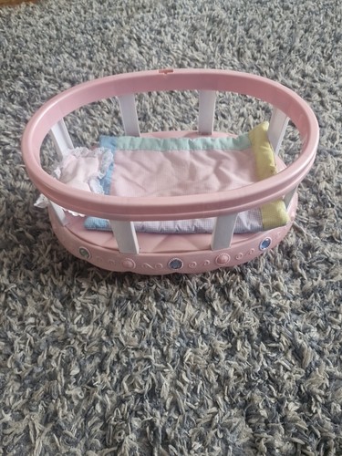 Dolls crib pink plastic - dolls,