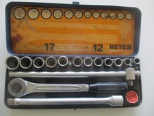 Heyco 1/2" Drive Combifit Metric Imperial Socket Set No 70-55 Germany Heyco 1/2"
