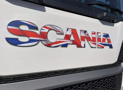Scania cab front badge - scania,