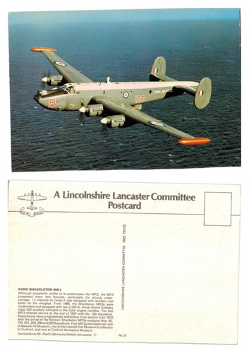 Postcard avro shackleton mr3 - postcard,