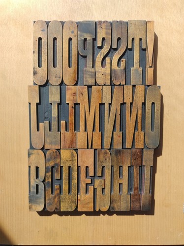 Vintage wooden letterpress - vintage,