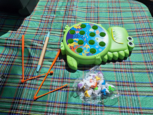 Magnetic fishing game - game, dinosaur