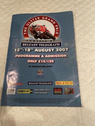 Ulster grand prix programme - ulster,