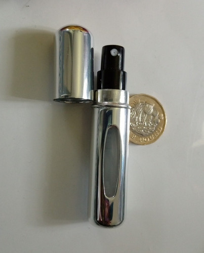 Silver refillable travel mini - silver,
