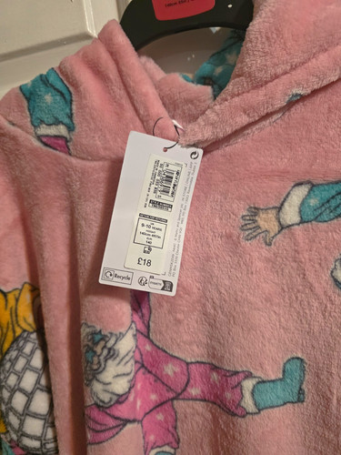 Girls christmas hoody pink - m&s,