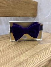 New purple velvet bow - purple,