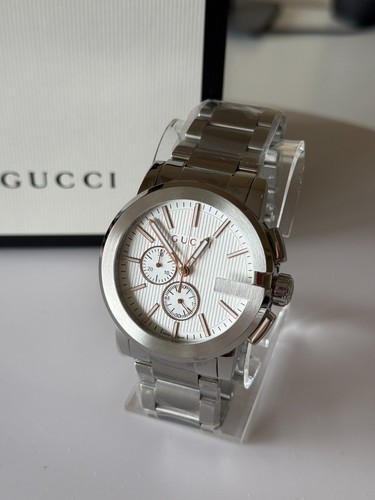 Gucci chrono ya101201 silver - gucci,