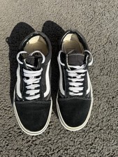 Vans Old School Trainers Black And White Uk6