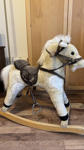 Wooden rocking horse - rocking,