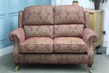 PARKER KNOLL HENLEY, OAKHAM 2 SEATER SOFA IN HENRIETTA RUBY FABRIC. RRP £1999.