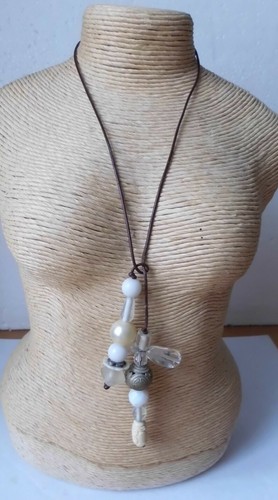 Lariat 24ins gemstones quartz - gemstones,