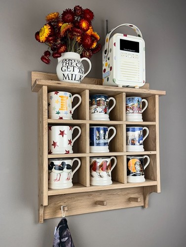 Oak shelf display - shelf, pigeon