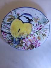 ROYAL KENDAL CHINA PIN DISH DOROTHEA BUXTON HYDE COLLECTION BIRD FAMILY BLUE TIT