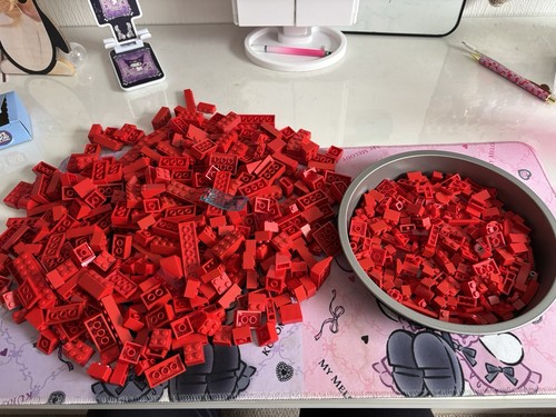 Loose lego red bricks - lego,