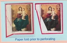 E-370 - GB 1967 Christmas 4d with fine PAPER FOLD mnh