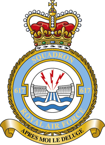 617 squadron raf - no., badge